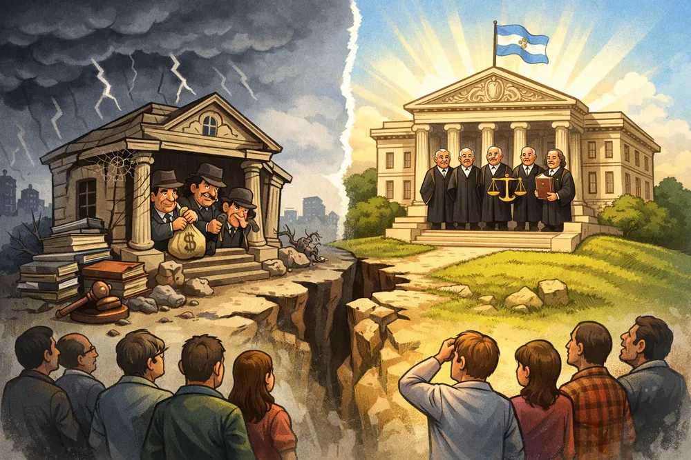 El contraste judicial en Argentina