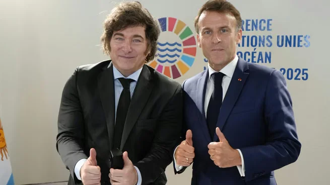 javier-milei-emmanuel-macron-gira